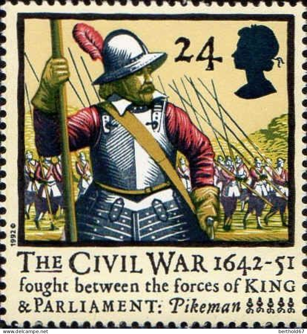 GB Poste N** Yv:1624 Mi:1405 The Civil War Pikeman - Neufs