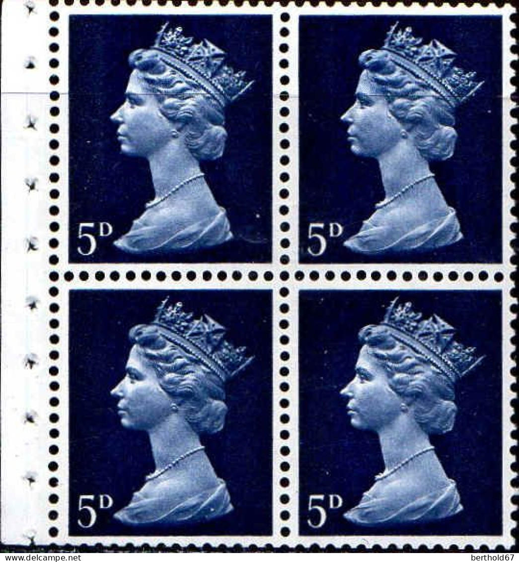 GB Poste N** Yv: 477 Mi:457 Queen Elisabeth II (Bloc De 4) Provenant De Carnet - Nuevos