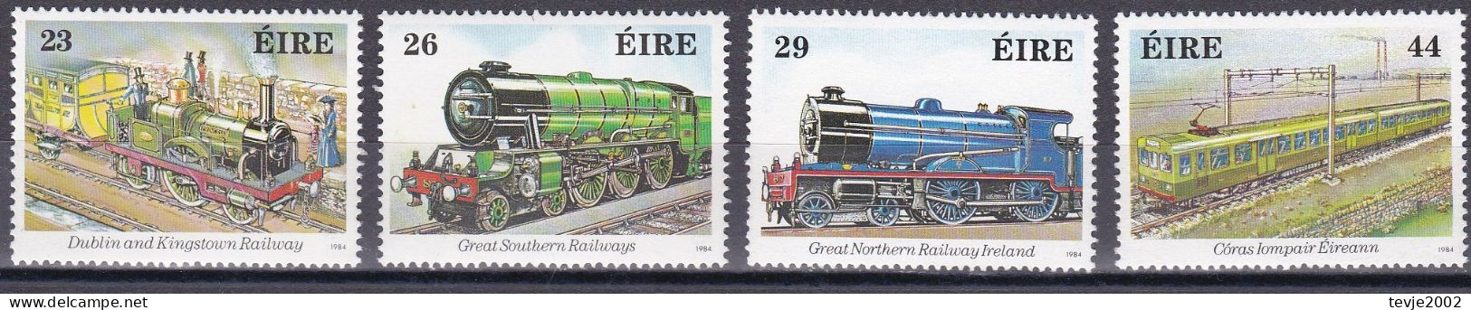 Irland Eire 1984 - Mi.Nr. 528 - 531 - Postfrisch MNH - Eisenbahnen Railways - Trains