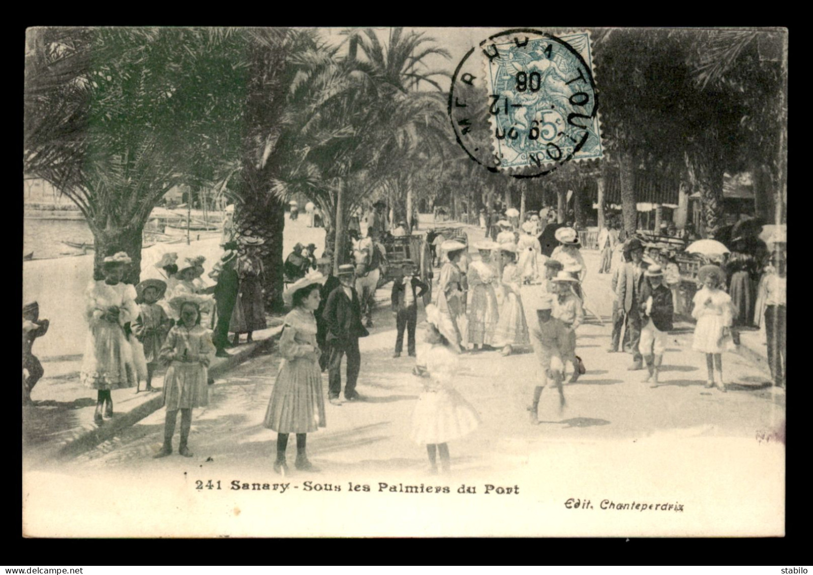 83 - SANARY-SUR-MER - SOUS LES PALMIERS DU PORT - Sanary-sur-Mer