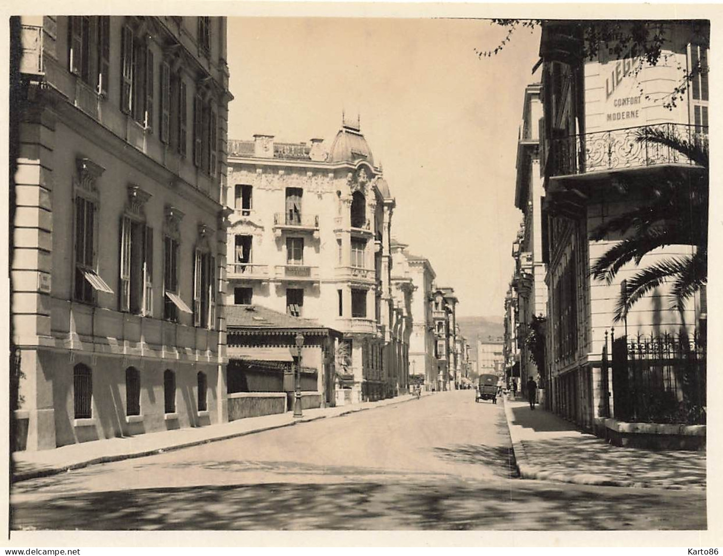 Nice * Hôtel De Liège , Boulevard Victor Hugo * Photo Ancienne Format 10.6x8cm - Cafés, Hotels, Restaurants