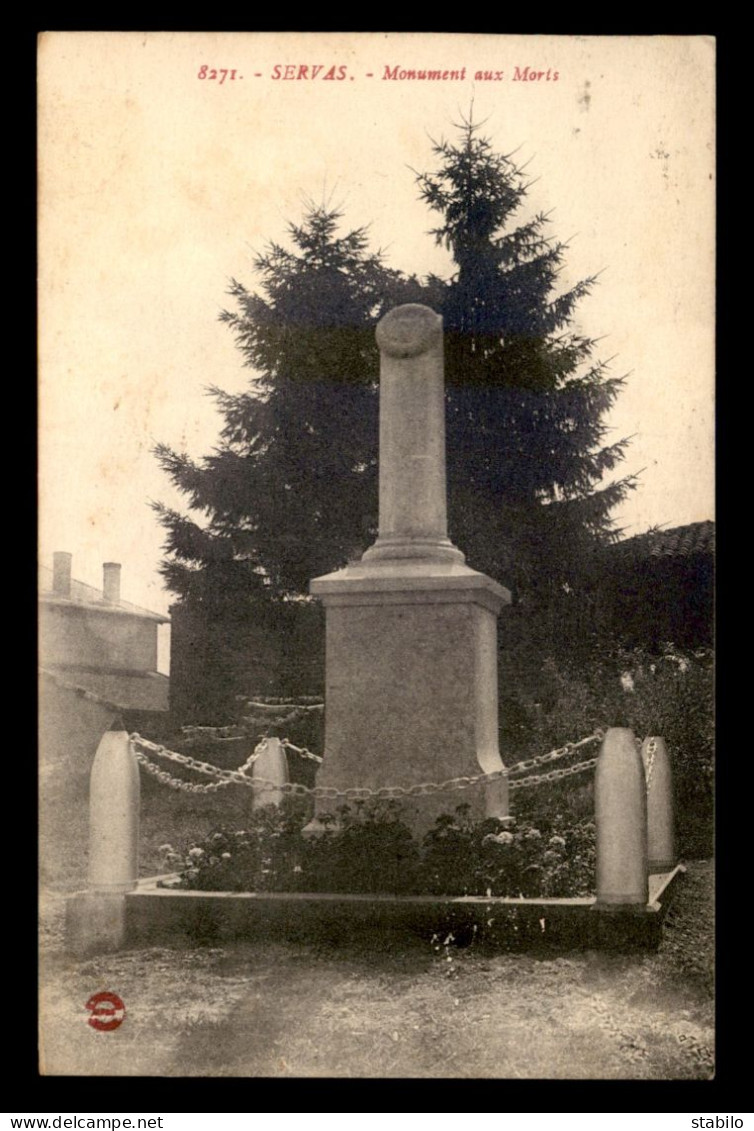 01 - SERVAS - MONUMENT AUX MORTS - Ohne Zuordnung