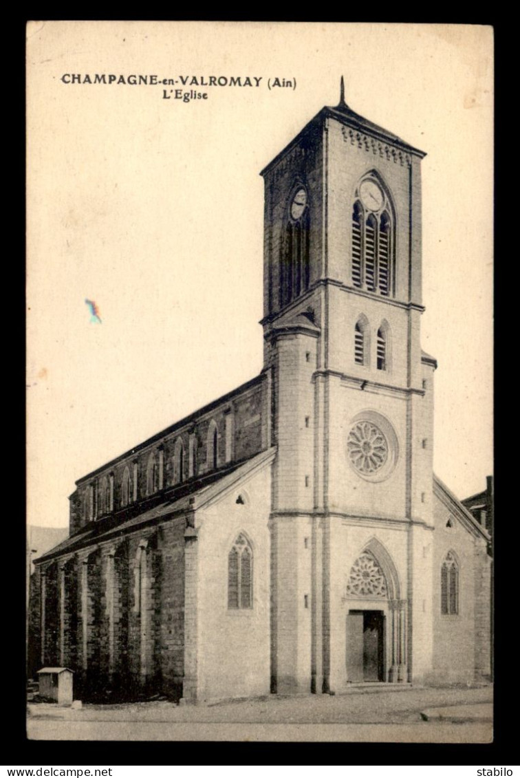 01 - CHAMPAGNE-EN-VALROMAY - L'EGLISE - Ohne Zuordnung