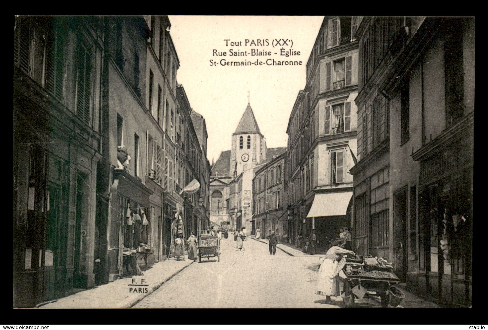 75 - PARIS - 20EME - TOUT PARIS - RUE ST-BLAISE - EGLISE ST-GERMAIN DE CHARONNE - EDITEUR FLEURY - Arrondissement: 20