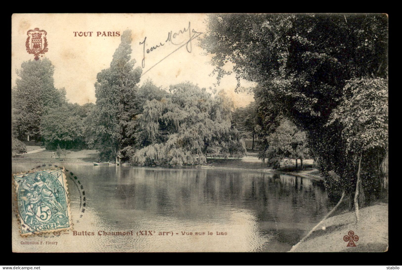 75 - PARIS - 19EME - TOUT PARIS N°69 ? - BUTTES CHAUMONT - VUE SUR LE LAC - EDITEUR FLEURY - District 19