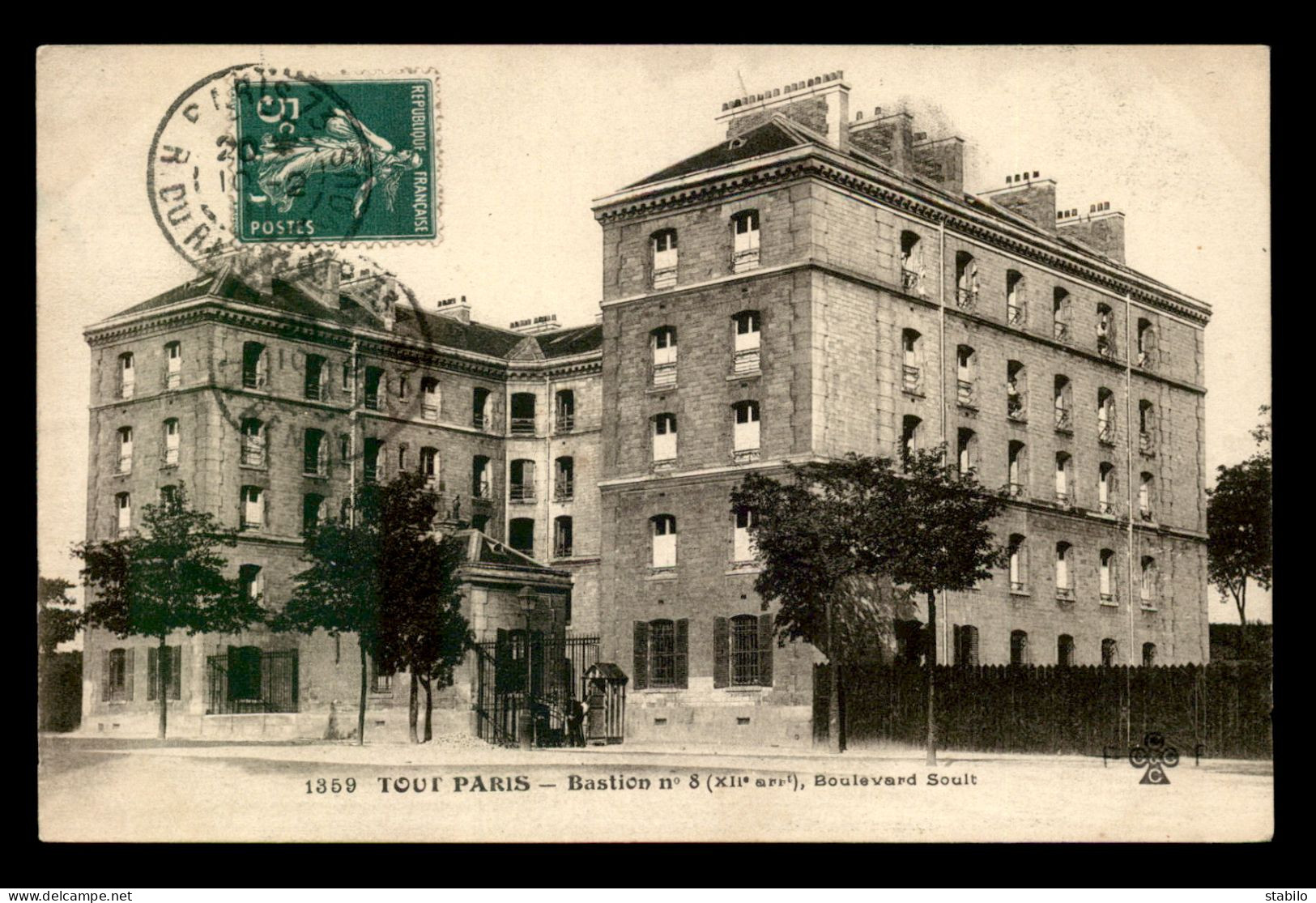 75 - PARIS - 12EME - TOUT PARIS N°1359 - BASTION N°8 BOULEVARD SOULT - EDITEUR FLEURY - Paris (12)