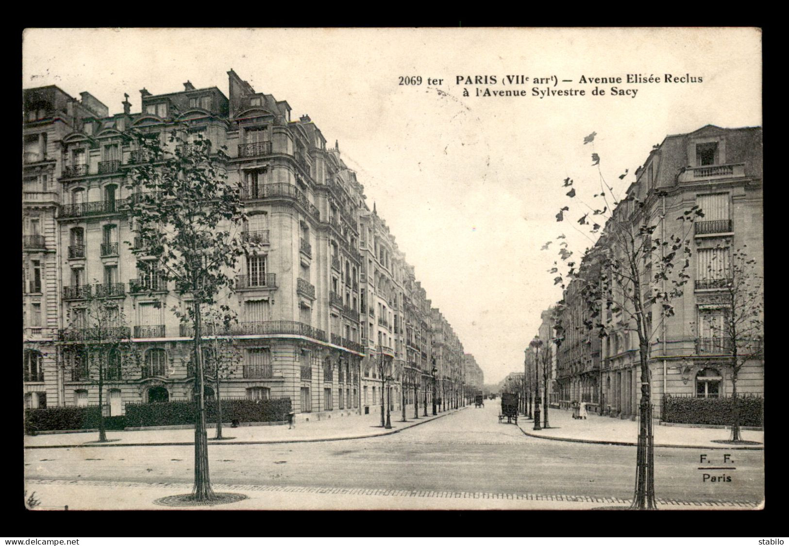 75 - PARIS - 7EME - TOUT PARIS N°2069 TER - AVENUE ELISEE RECLUS A L'AVENUE SYLVESTRE DE SACY - FLEURY - Arrondissement: 07