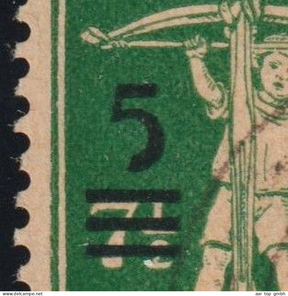 Schweiz Tellknabe SBK#181 Abart 4-er-Block Gestempelt "5 Defekt" - Used Stamps