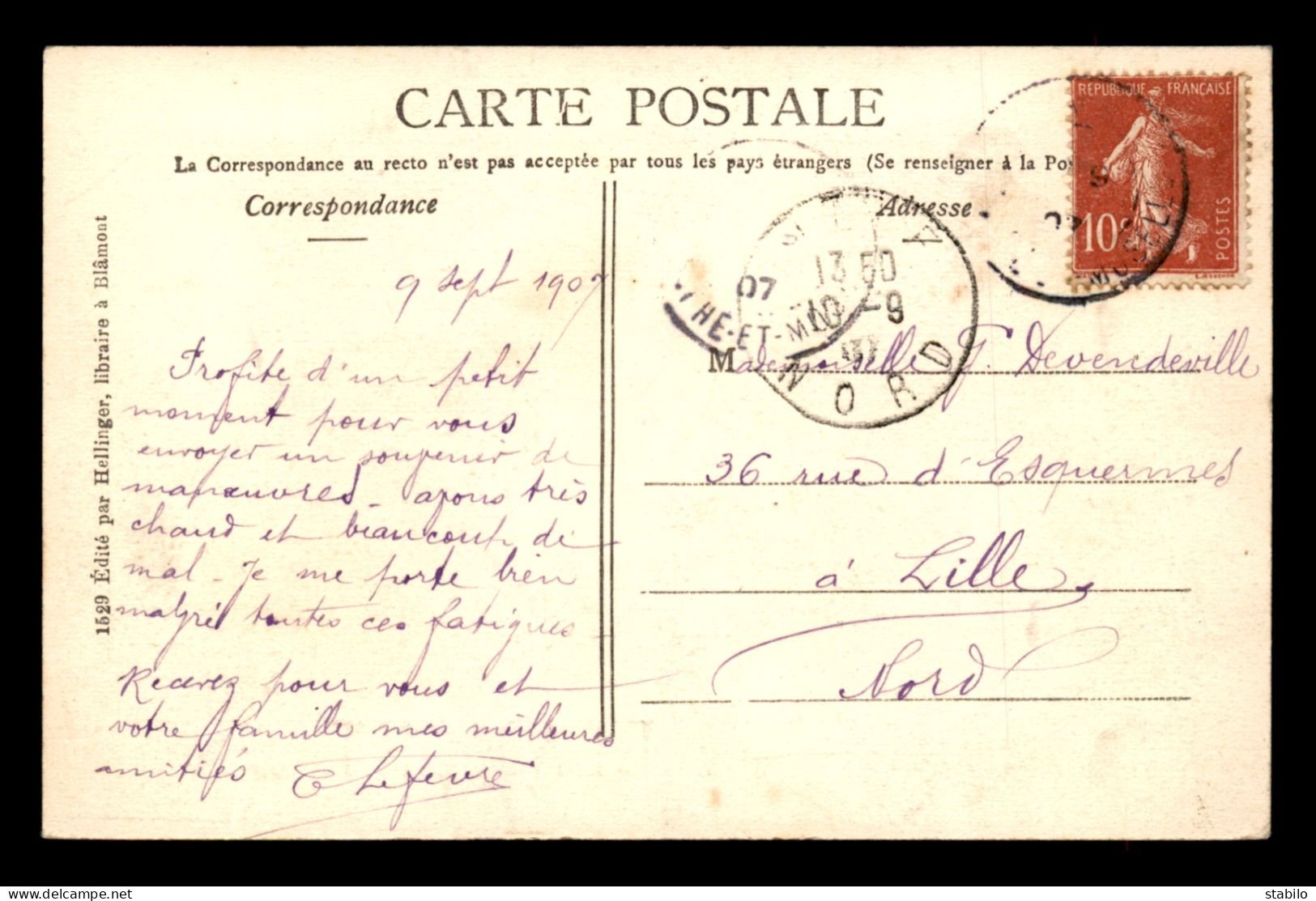 54 - BLAMONT - UN BONJOUR - LETTRES MULTIVUES - Blamont