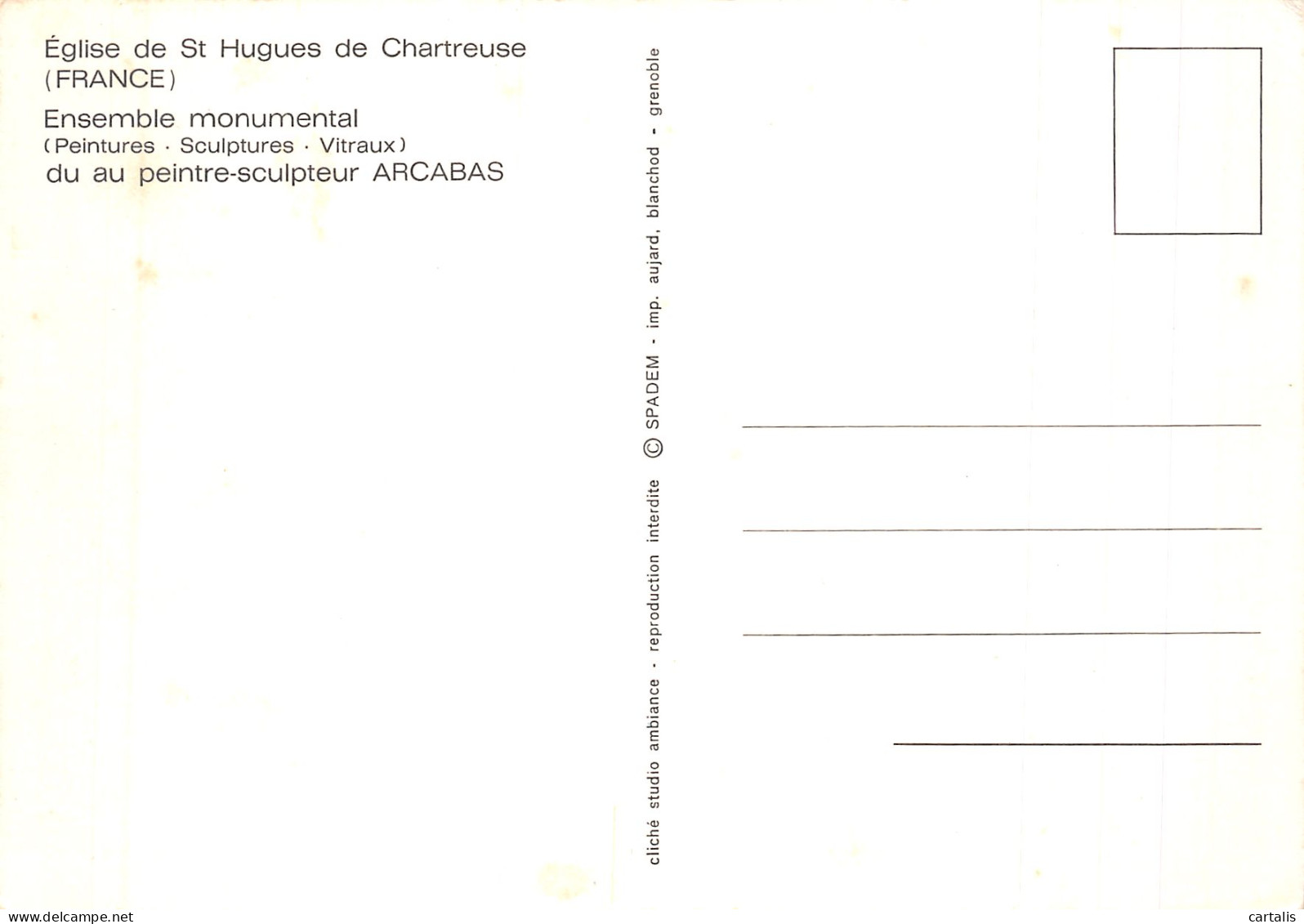 38-SAINT HUGUES DE CHARTREUSE-N°4211-D/0343 - Sonstige & Ohne Zuordnung