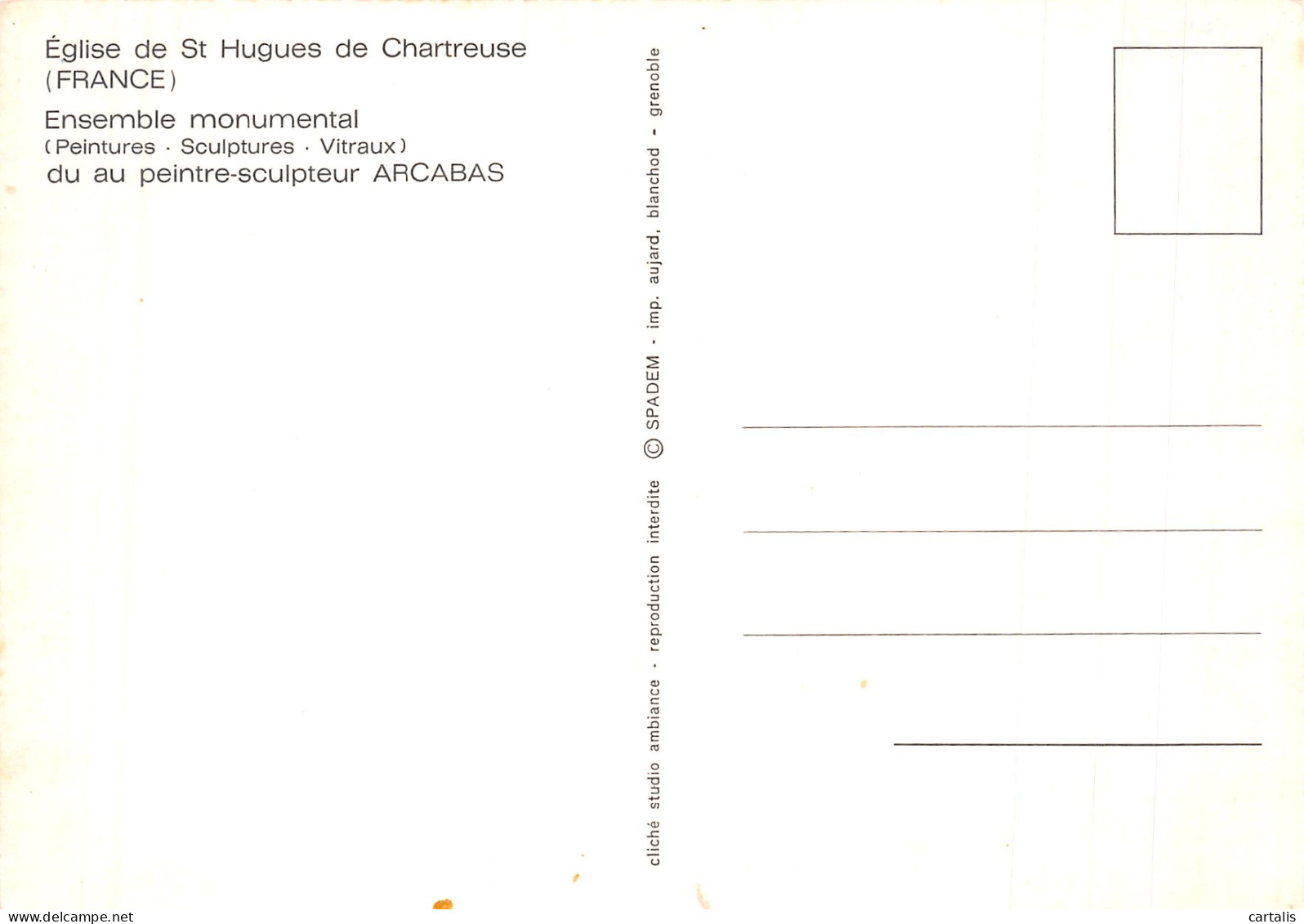 38-SAINT HUGUES DE CHARTREUSE-N°4211-D/0341 - Sonstige & Ohne Zuordnung