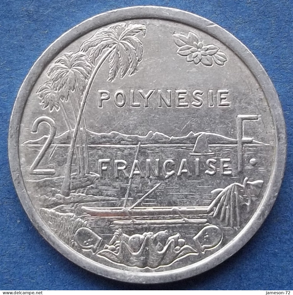 FRENCH POLYNESIA - 2 Francs 2001 KM# 10 French Overseas Territory - Edelweiss Coins - Polynésie Française