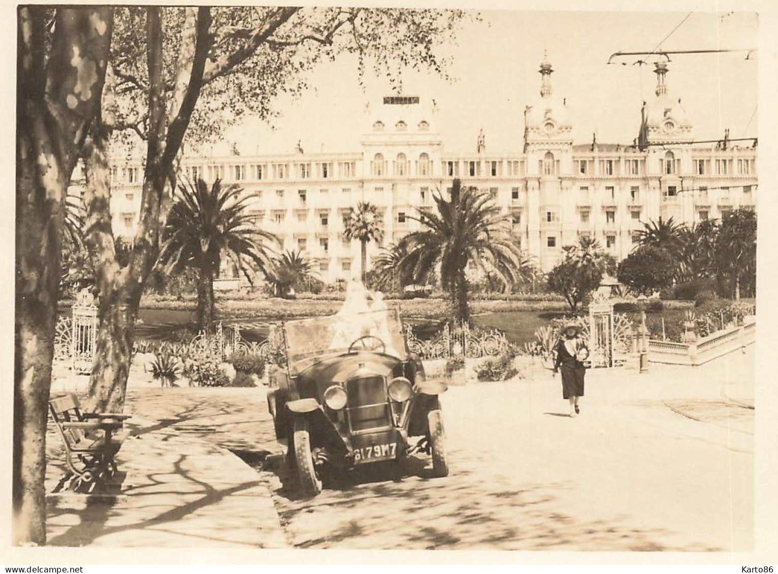 Nice * Hôtel Excelsior Régina * Automobile Voiture Ancienne * Photo Ancienne Format 10.6x8cm - Cafés, Hotels, Restaurants