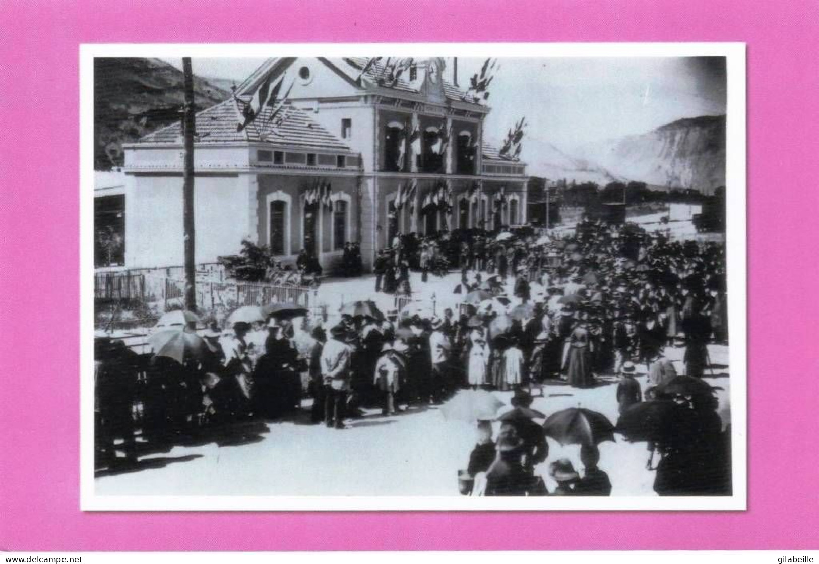 26 - Drome - DIE- Gare SNCF  - Ligne Livron Veynes - Inauguration De La Gare Et De Section De Crest - Edition R. Maurin - Die