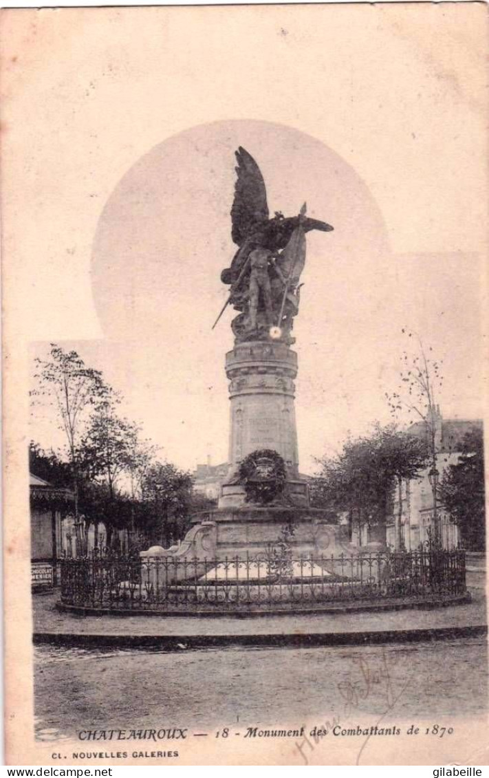36 - Indre -  CHATEAUROUX -  Monument Aux Morts Des Combattants De 1870 - Chateauroux