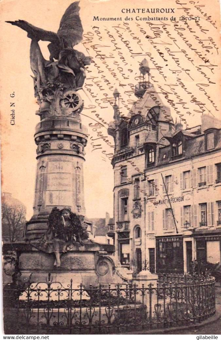 36 - Indre -  CHATEAUROUX -  Monument Aux Morts Des Combattants De 1870 - Chateauroux
