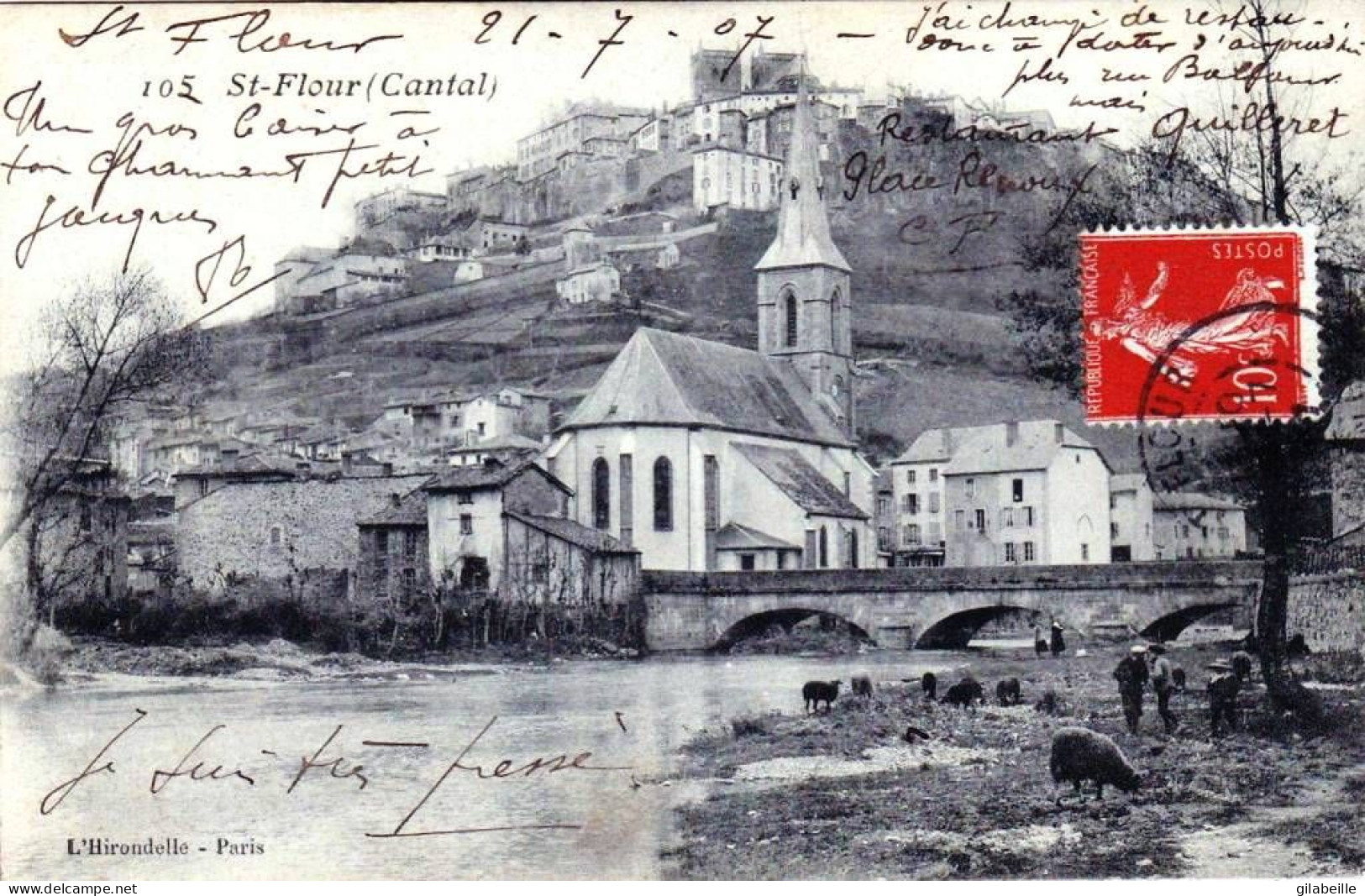 15 - Cantal -  SAINT FLOUR -  Vue Du Village - Saint Flour