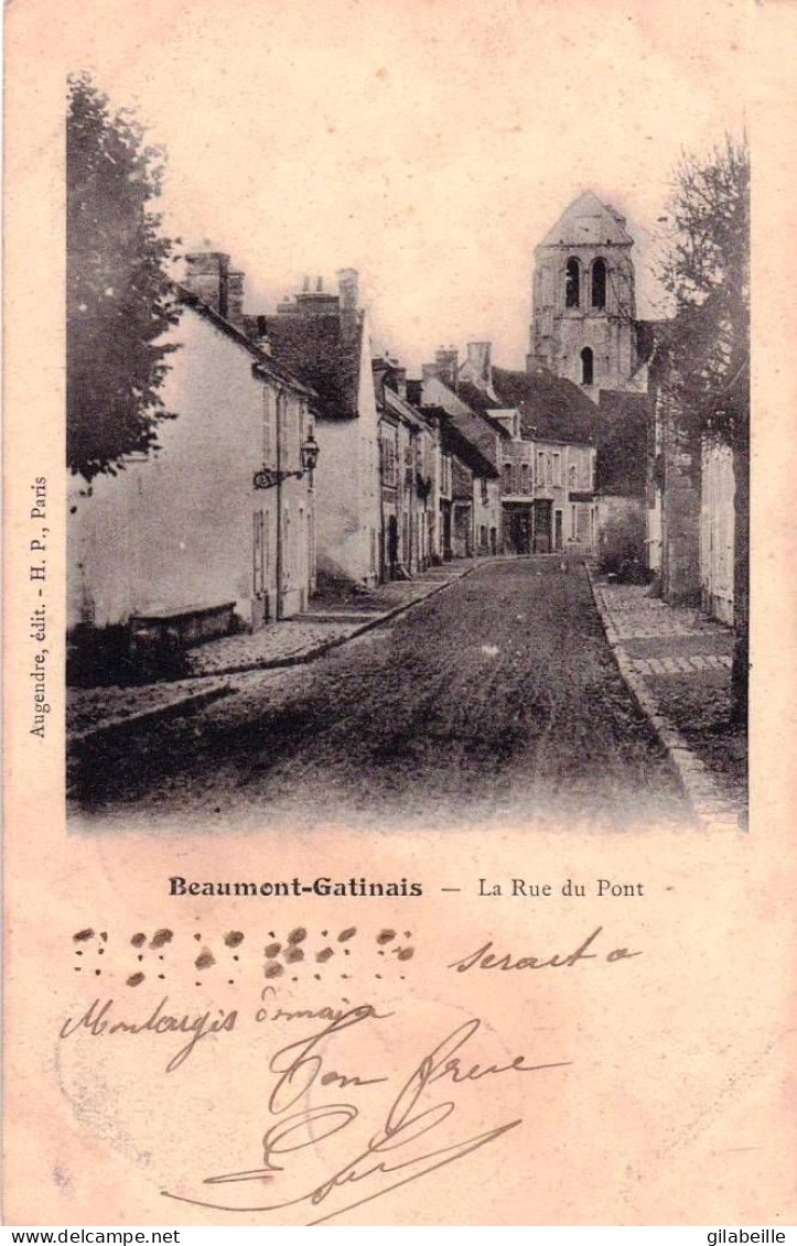 77 - Seine Et Marne - BEAUMONT  Du GATINAIS - La Rue Du Pont - Sonstige & Ohne Zuordnung