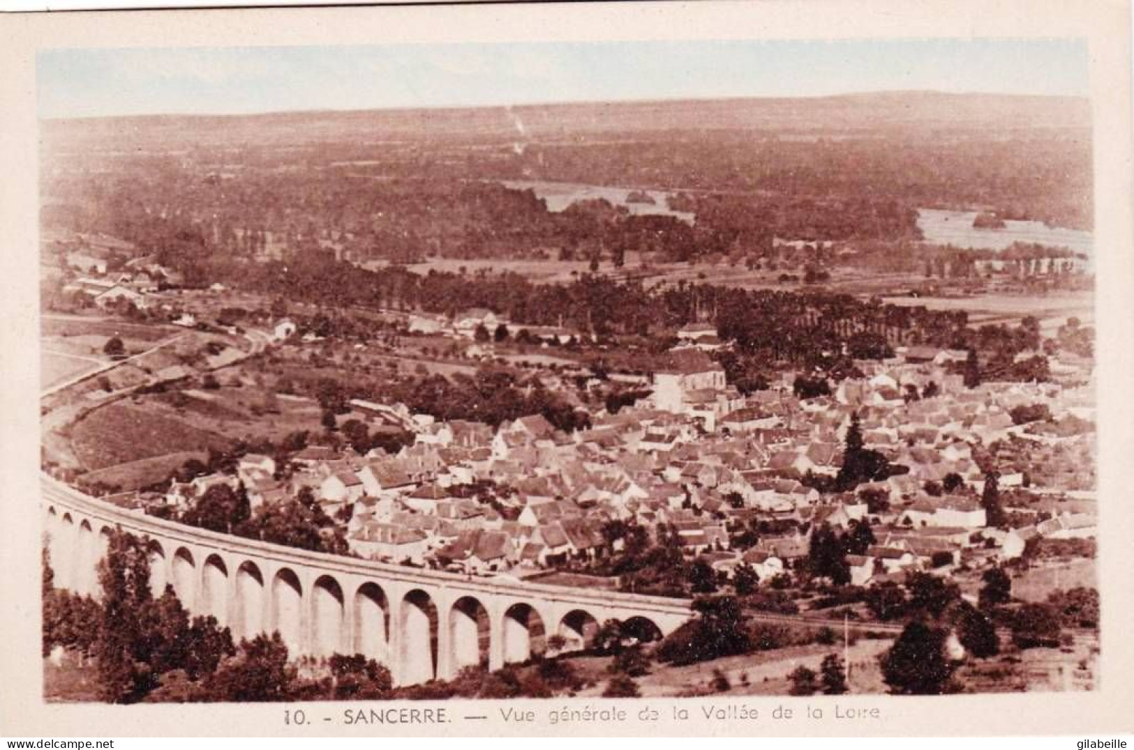 18 - Cher -  SANCERRE -  Vue Generale De La Vallée De La Loire - Sancerre