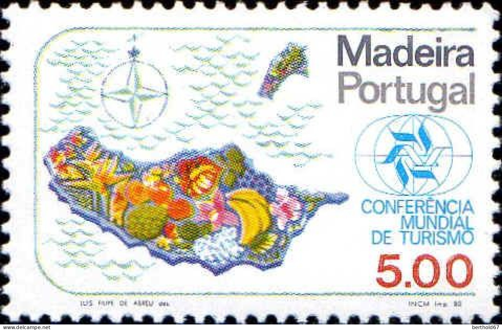 Madère Poste N** Yv: 71 Mi:66 Conferencia Mundial De Turismo - Madeira