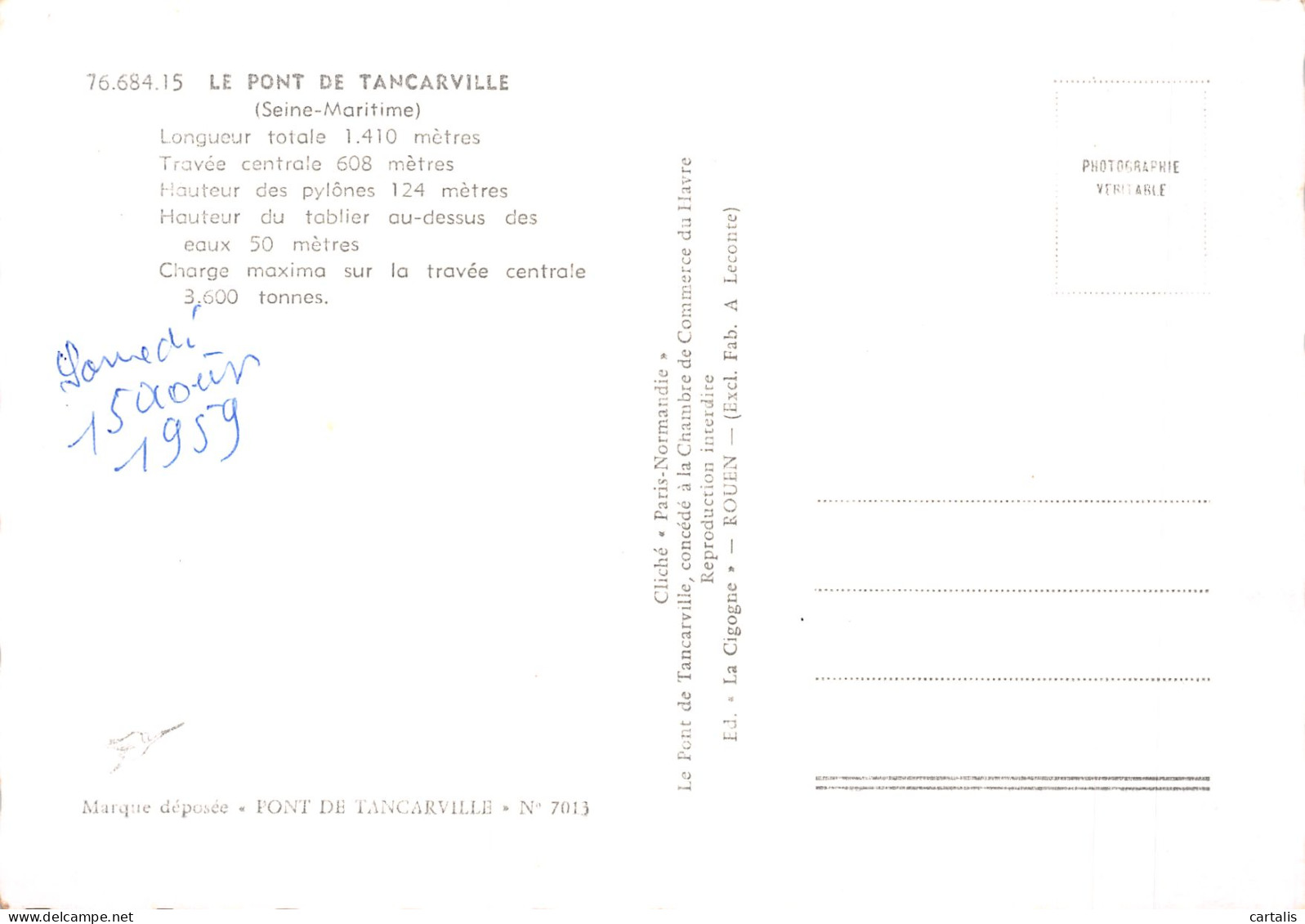 76-TANCARVILLE-N°4212-C/0199 - Tancarville