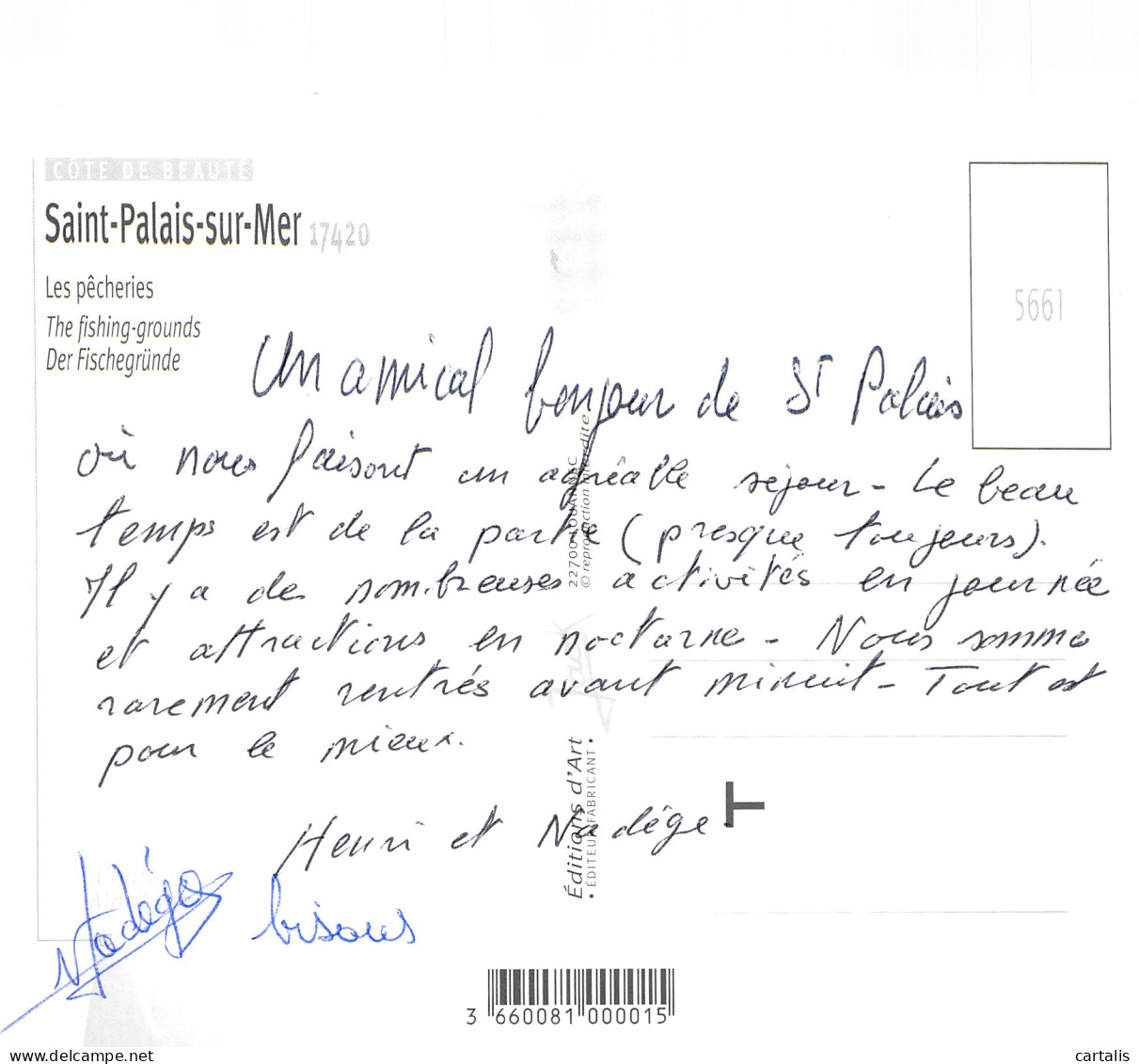 17-SAINT PALAIS SUR MER-N°4212-B/0325 - Saint-Palais-sur-Mer