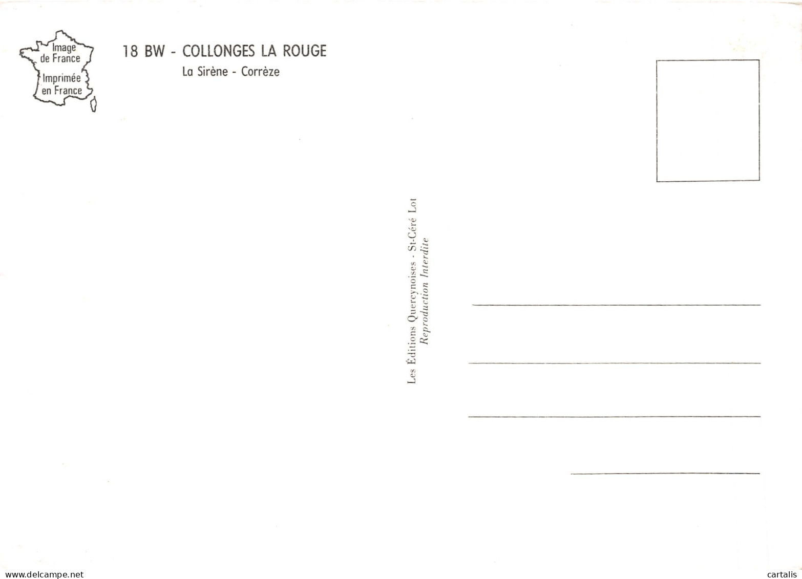 19-COLLONGES LA ROUGE-N°4212-A/0187 - Other & Unclassified