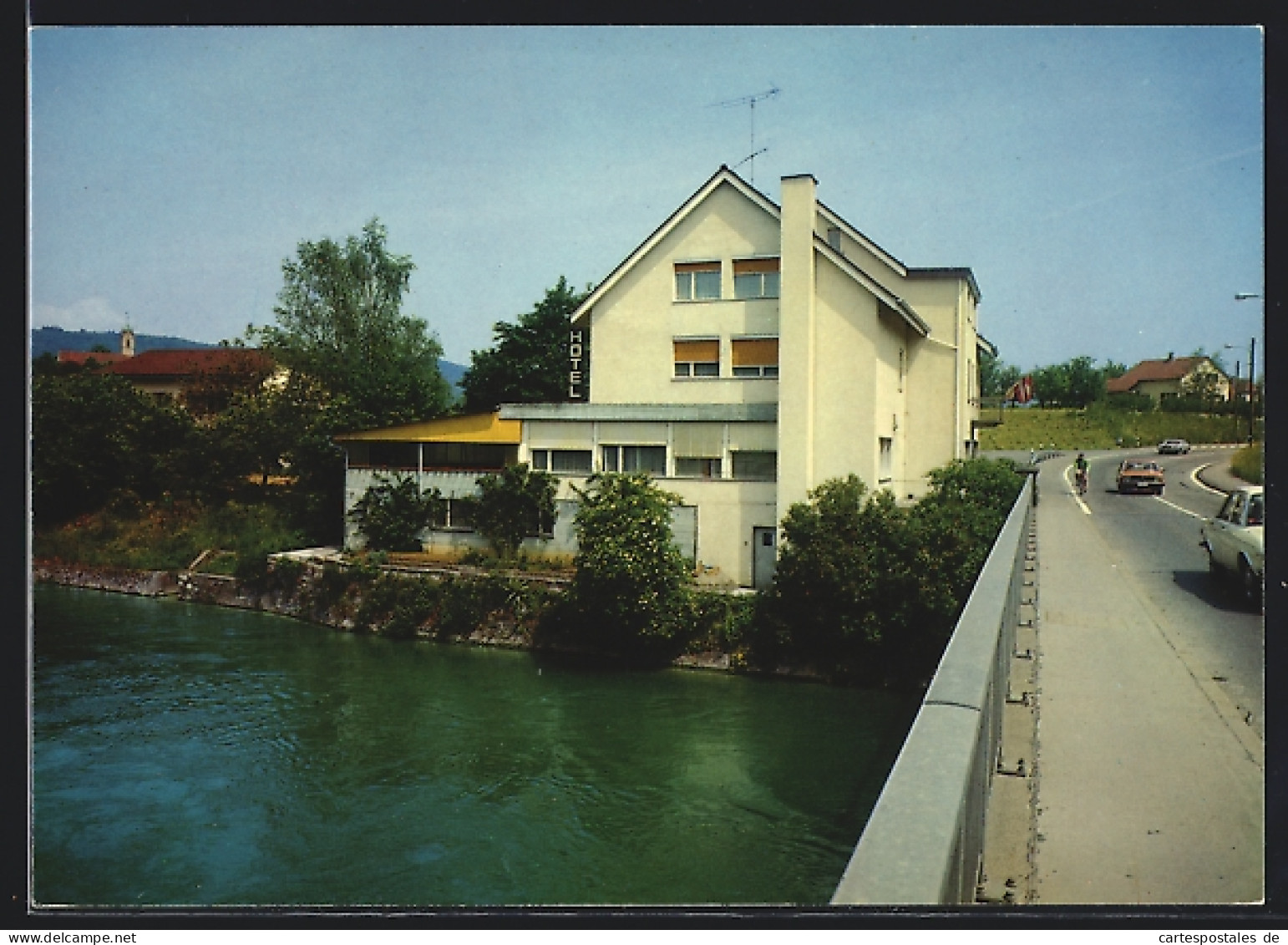 AK Gebenstorf, Hotel Zoll Fam. R. Bieri Mit Brücke Und Strasse  - Other & Unclassified