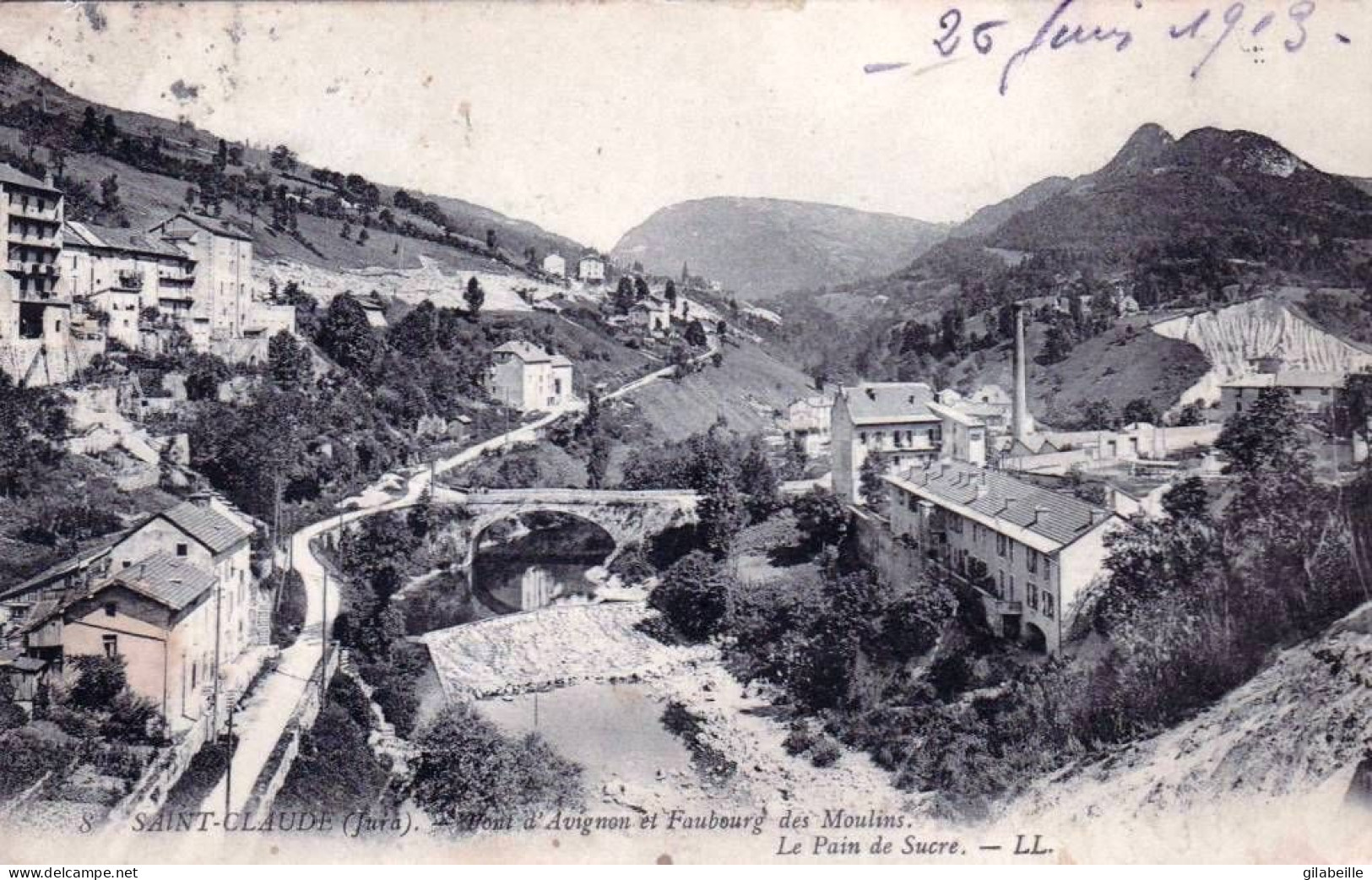 39 - Jura -  SAINT CLAUDE -  Pont D Avignon Et Faubourg Des Moulins - Saint Claude