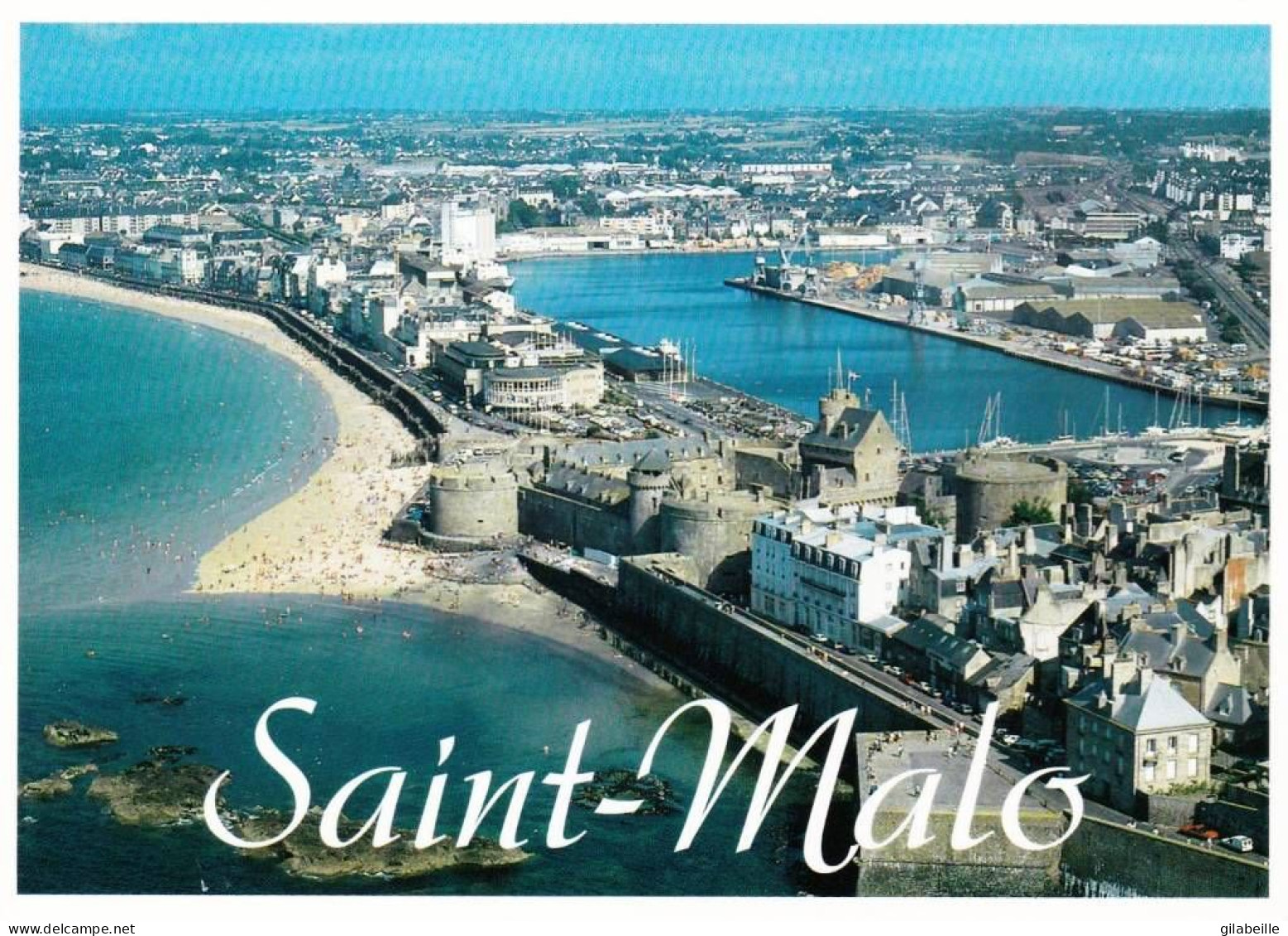 35 - Ille Et Vilaine -  SAINT MALO - Les Remparts - Le Chateau Et La Plage Du Sillon - Saint Malo