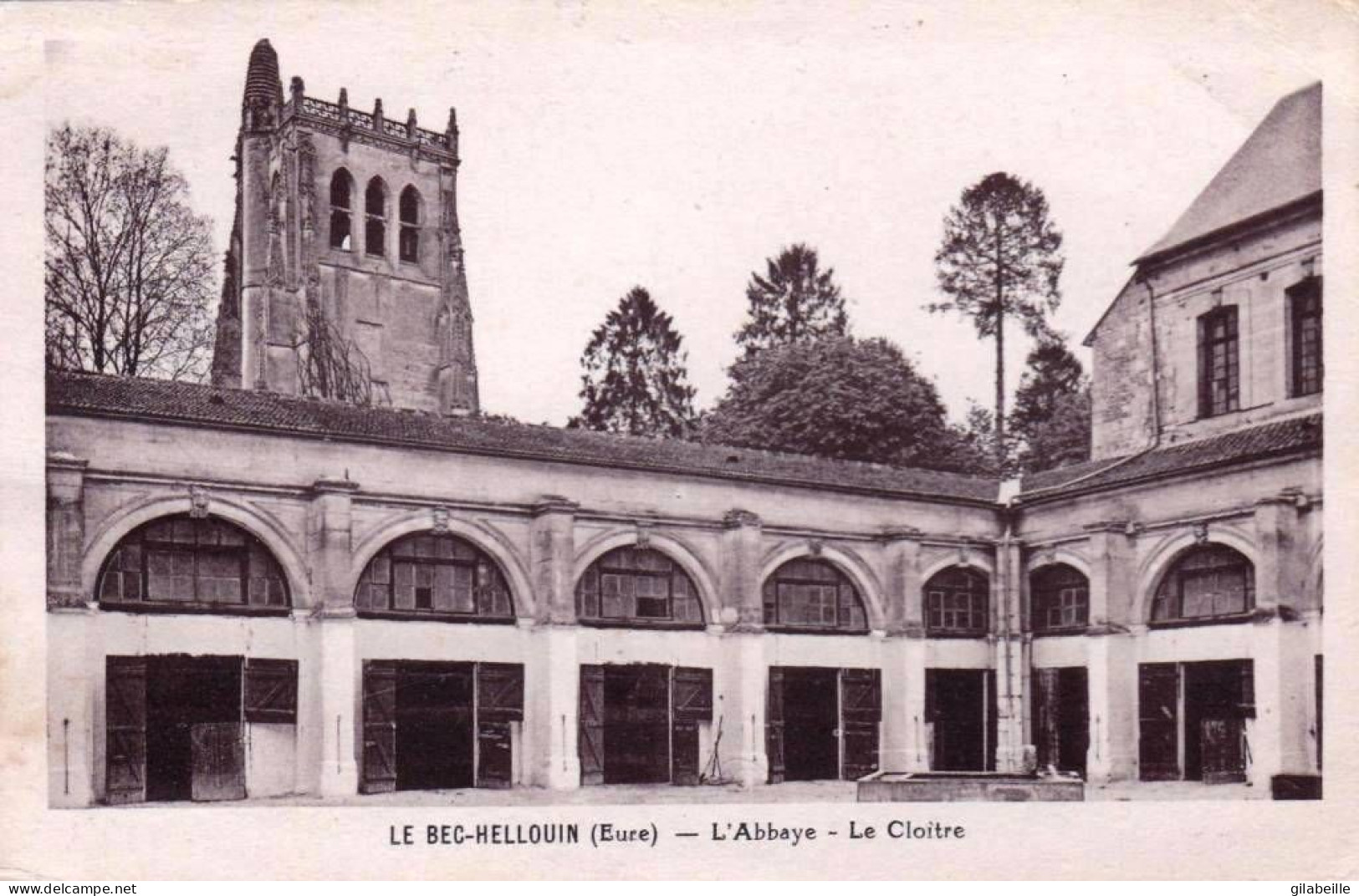 27 - Eure -  LE  BEC HELLOUIN  - L Abbaye - Le Cloitre - Sonstige & Ohne Zuordnung