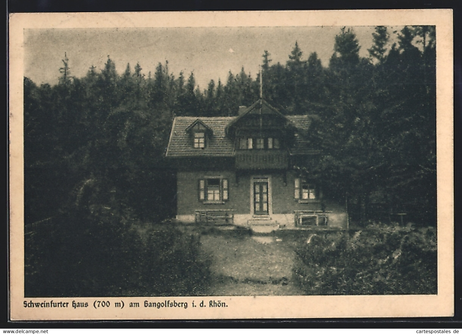 AK Schweinfurt, Schweinfurter Haus Am Gangolfsberg I. D. Rhön  - Schweinfurt