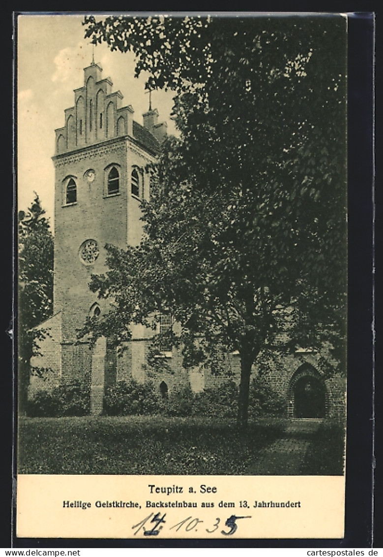 AK Teupitz A. See, Heilige Geistkirche  - Teupitz