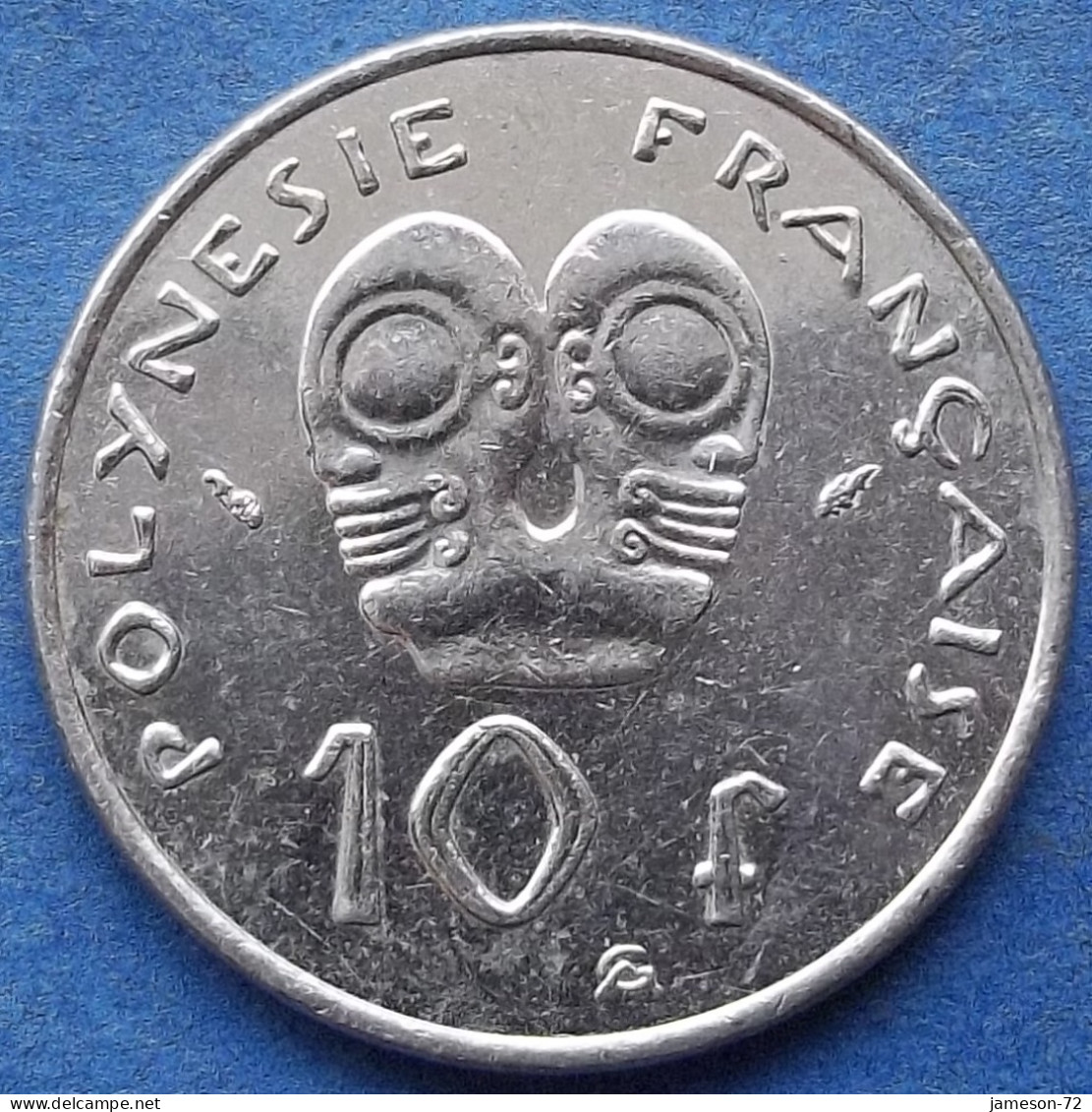 FRENCH POLYNESIA - 10 Francs 1991 KM# 8 French Overseas Territory - Edelweiss Coins - Polynésie Française