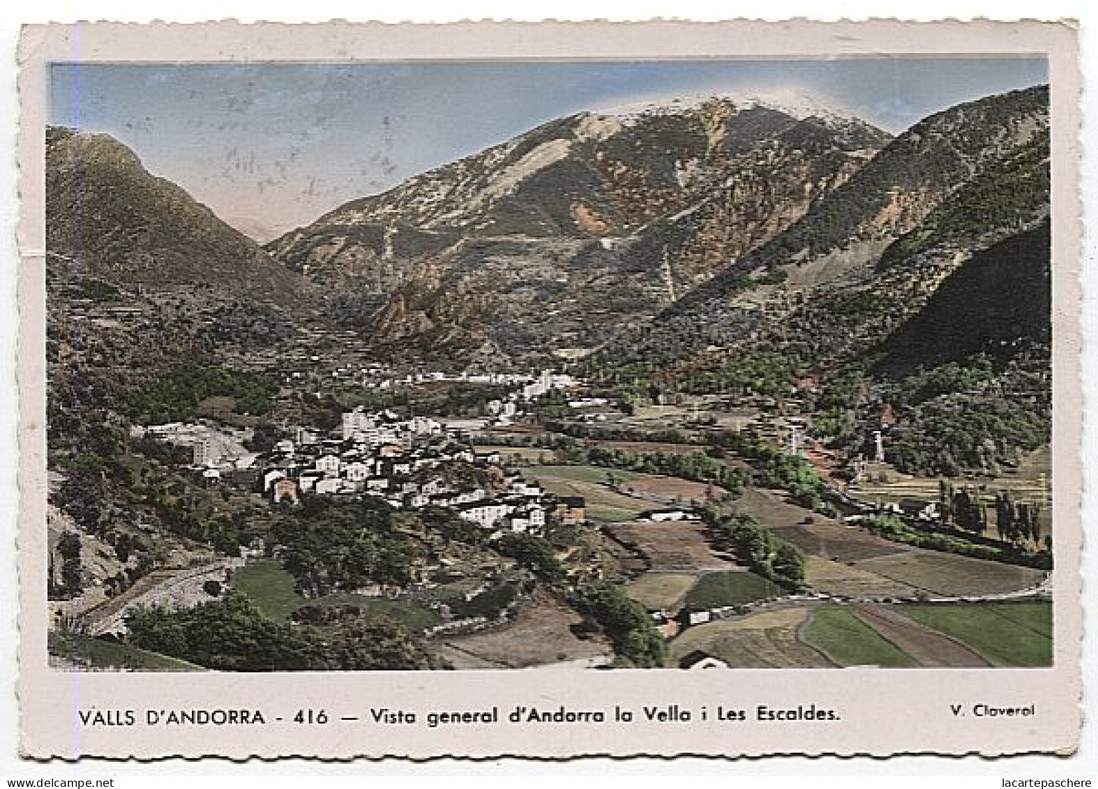X125486 ANDORRE ANDORRA VALLS D' ANDORRA VISTA GENERAL D' ANDORRA LA VELLA I LES ESCALDES - Andorra