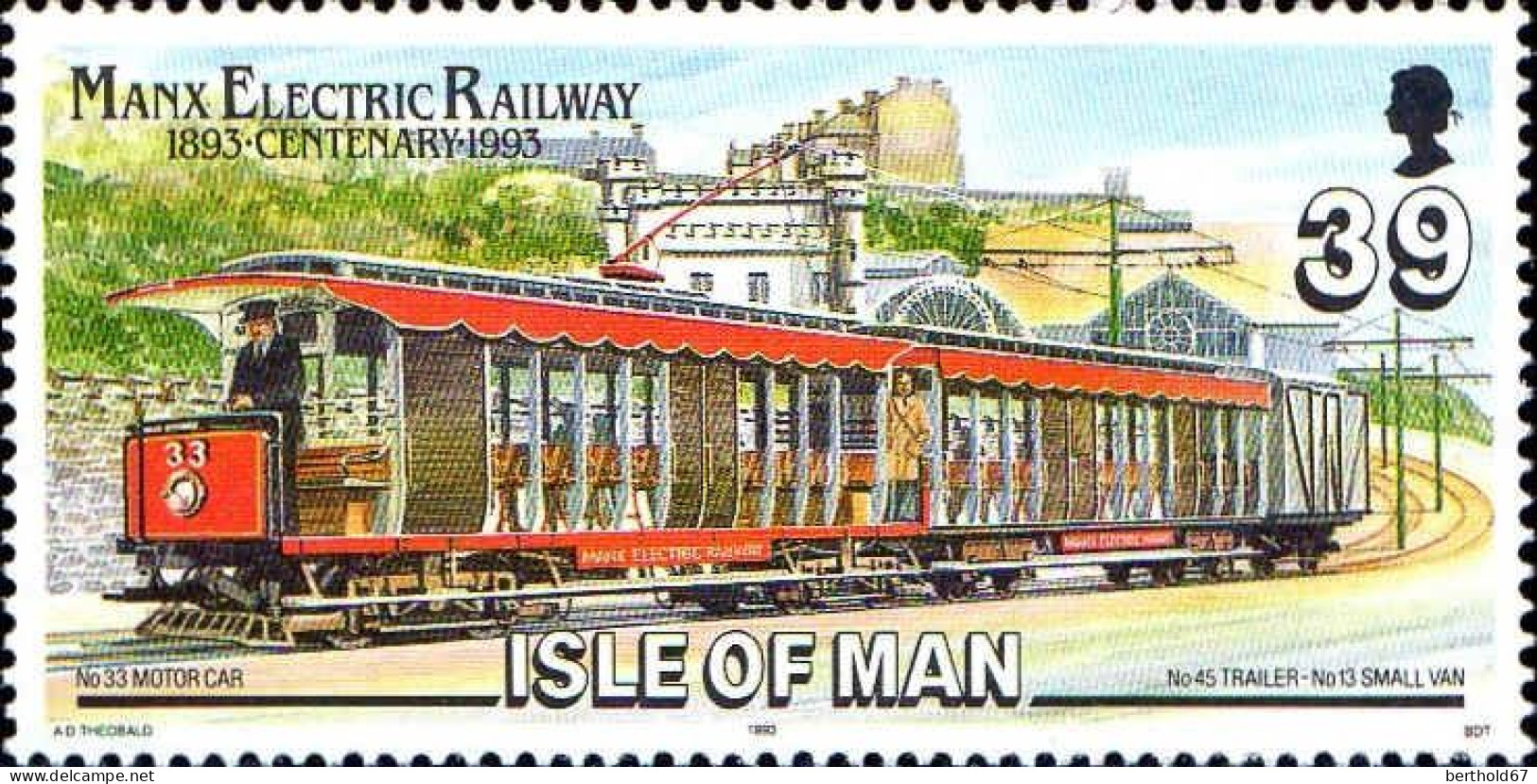 Man Poste N** Yv:578/581 Centenaire Du Tramway Electrique - Isle Of Man