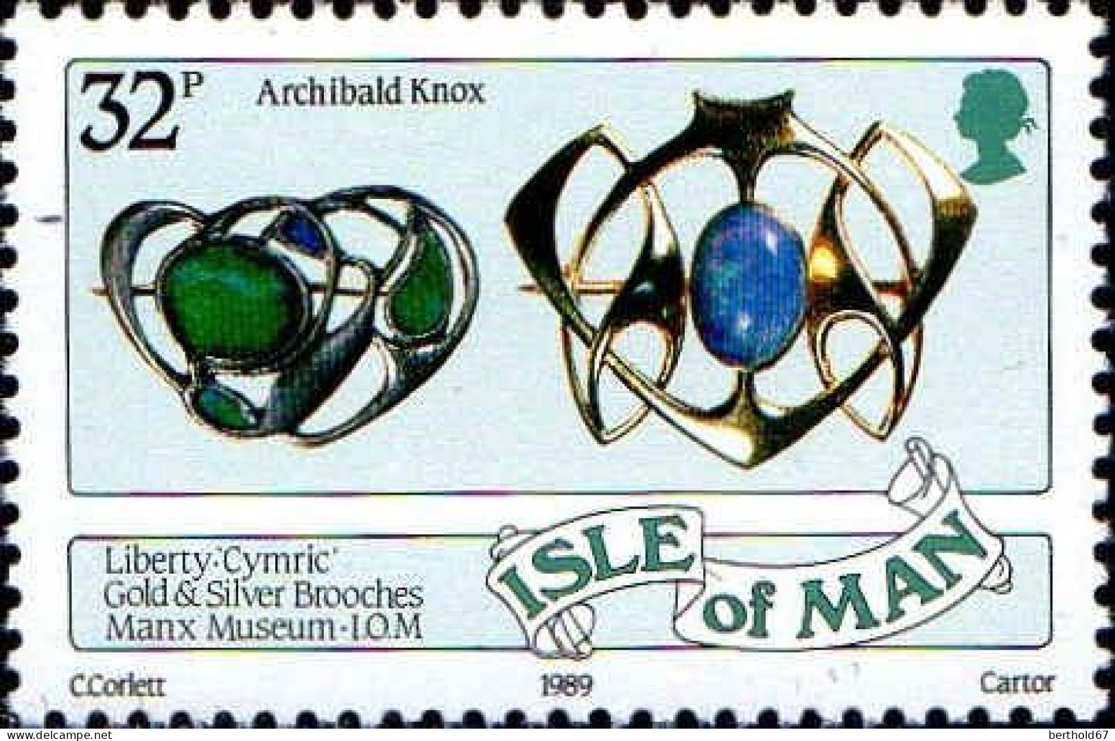 Man Poste N** Yv:388/392 Archibald Knox Designer - Isle Of Man