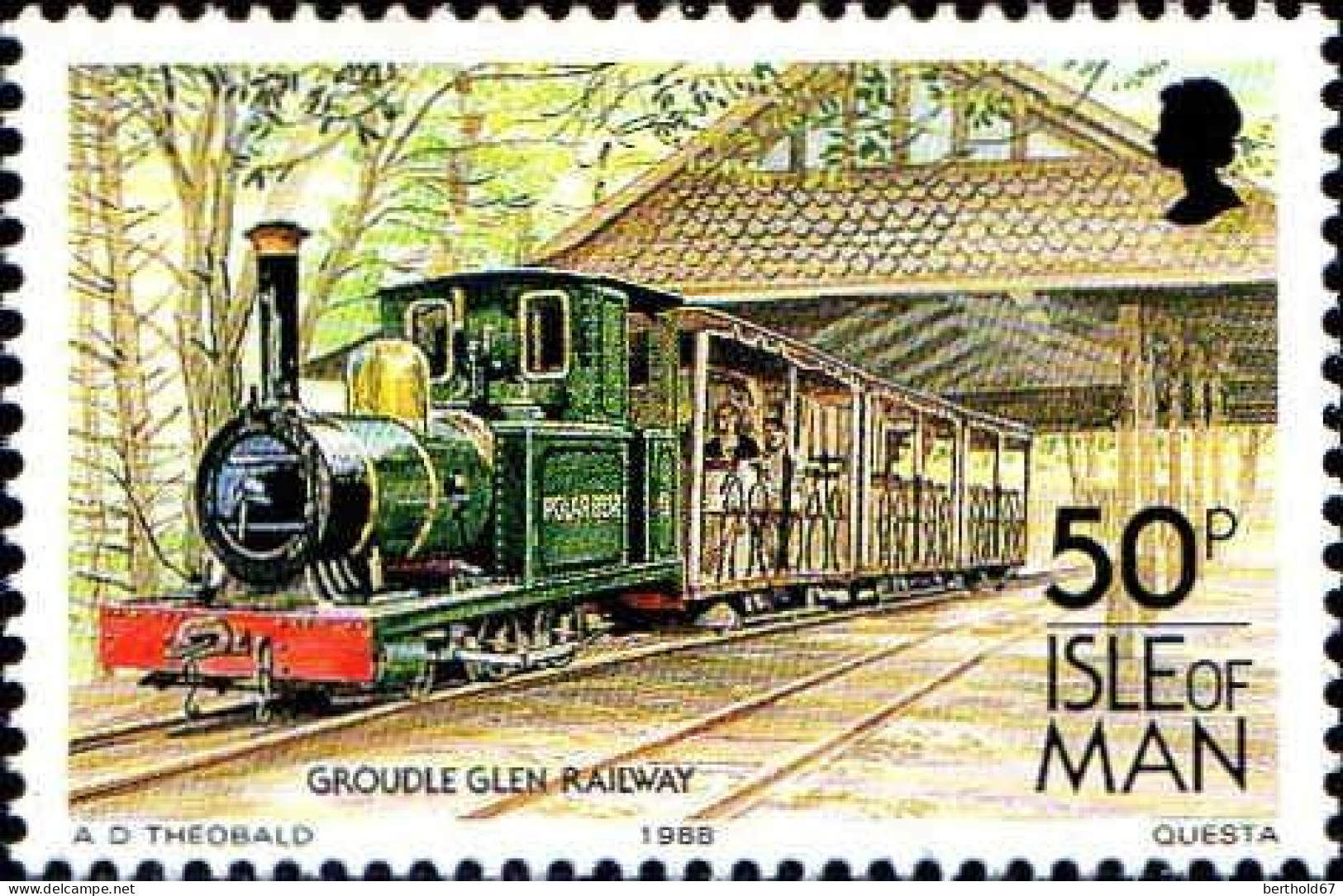 Man Poste N** Yv:381/384 Trains & Tramways 2.Serie - Isola Di Man