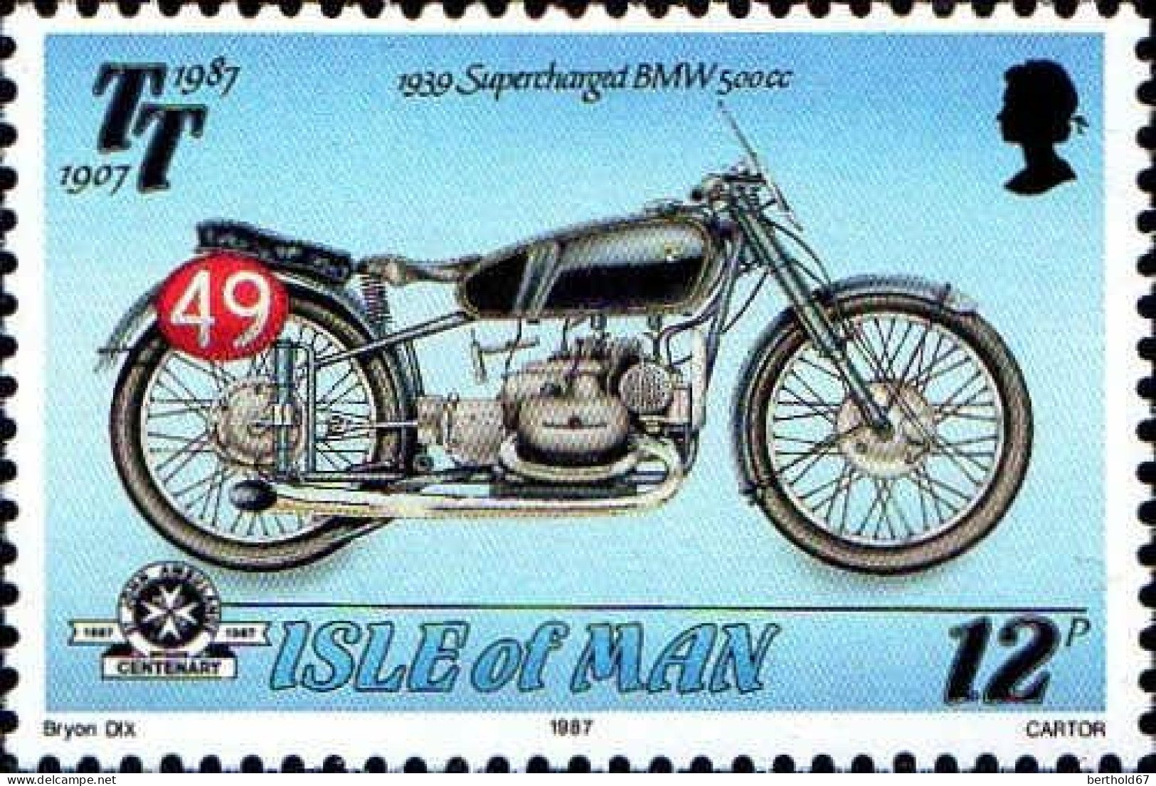 Man Poste N** Yv:334/338 80.Anniversaire Du Tourist Trophy - Isle Of Man