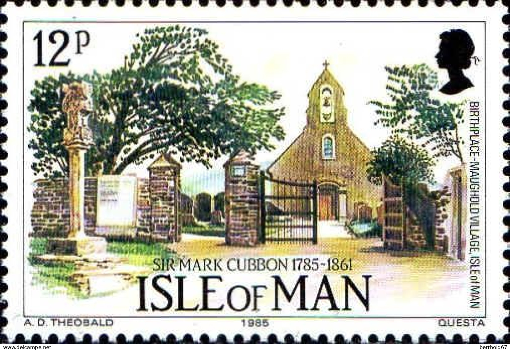 Man Poste N** Yv:287/289 Sir Mark Cubbon Officier - Isle Of Man