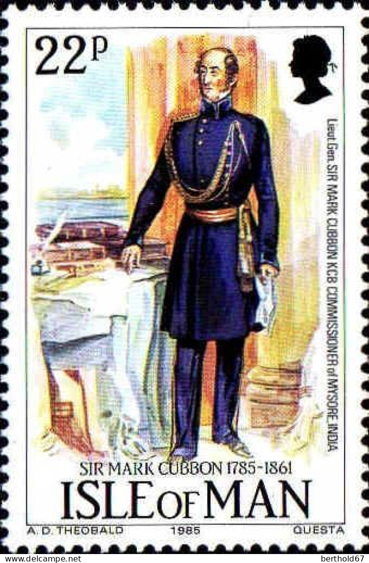 Man Poste N** Yv:287/289 Sir Mark Cubbon Officier - Isle Of Man