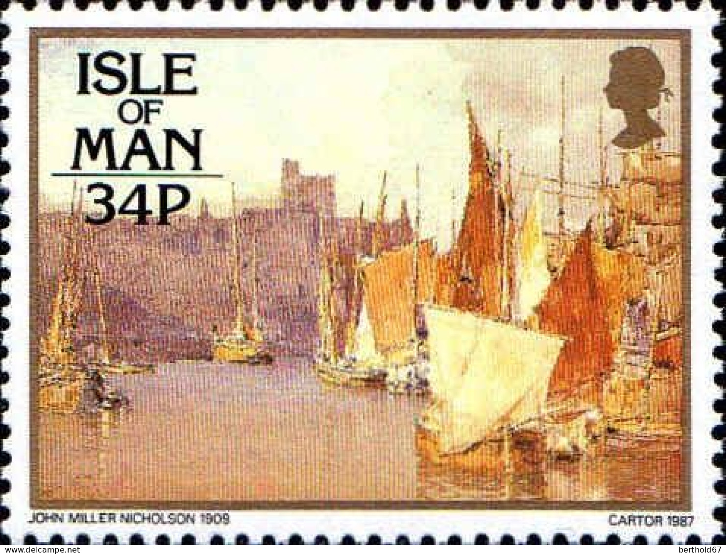 Man Poste N** Yv:326/329 John Miller Nicholson Tableaux - Isle Of Man
