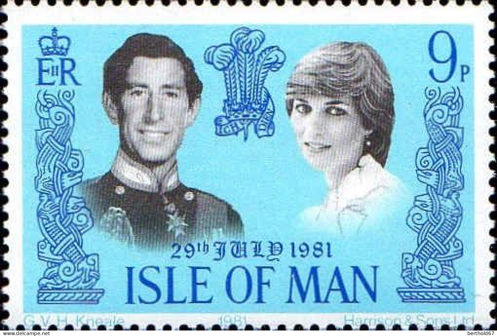 Man Poste N** Yv:189/190 Mariage Du Prince Charles & De Lady Diana - Isle Of Man