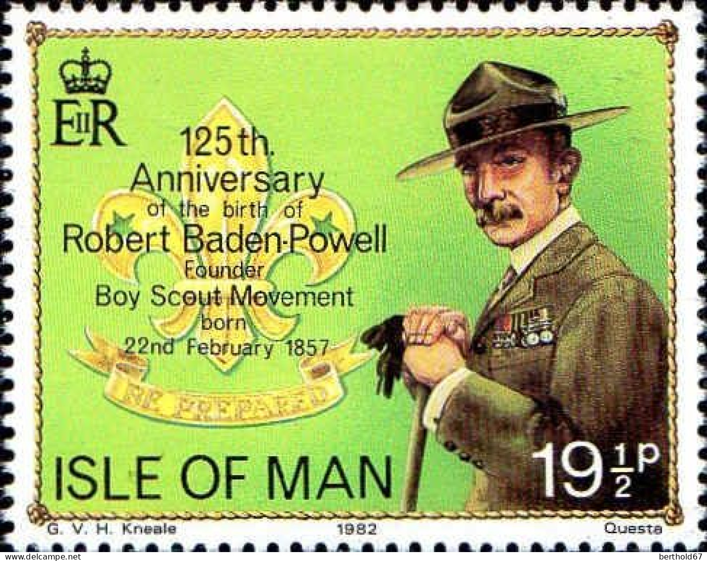 Man Poste N** Yv:198/202 75.Anniversaire Du Scoutisme - Isle Of Man