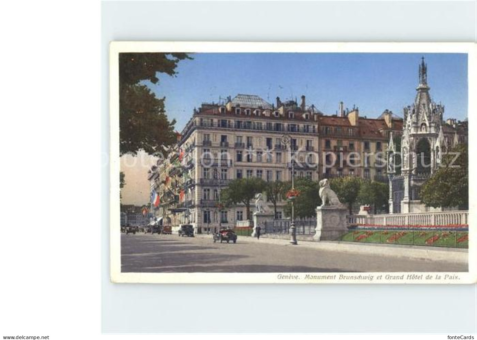 11679916 Geneve GE Monument Brunschwig Et Grand Hotel De La Paix Geneve GE - Sonstige & Ohne Zuordnung