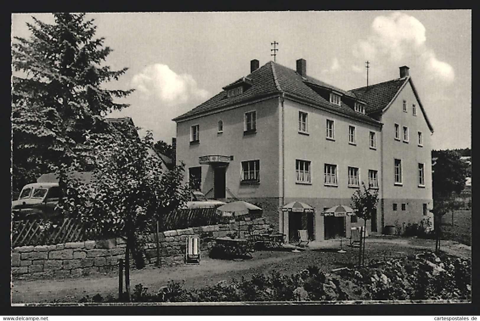 AK Waldfenster /Rhön Bei Bad Kissingen, Raststätte Zum Grünen Tal Mit Garten  - Bad Kissingen