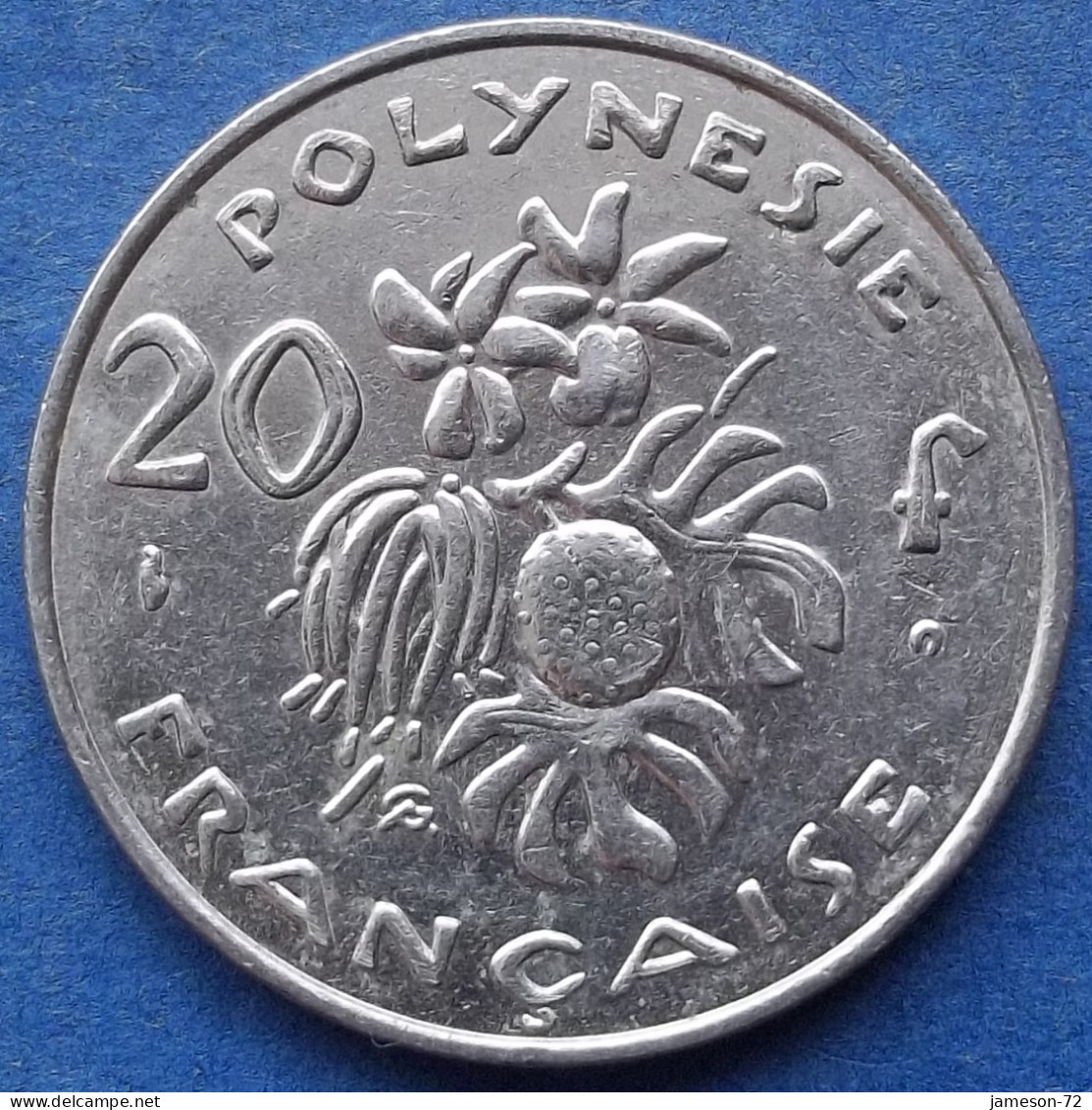 FRENCH POLYNESIA - 20 Francs 2001 KM# 9 French Overseas Territory - Edelweiss Coins - Polynésie Française