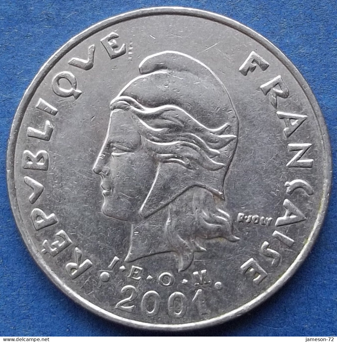 FRENCH POLYNESIA - 20 Francs 2001 KM# 9 French Overseas Territory - Edelweiss Coins - Polinesia Francese