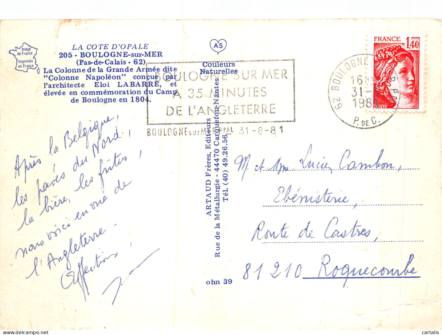 62-BOULOGNE SUR MER-N°4213-B/0285 - Boulogne Sur Mer