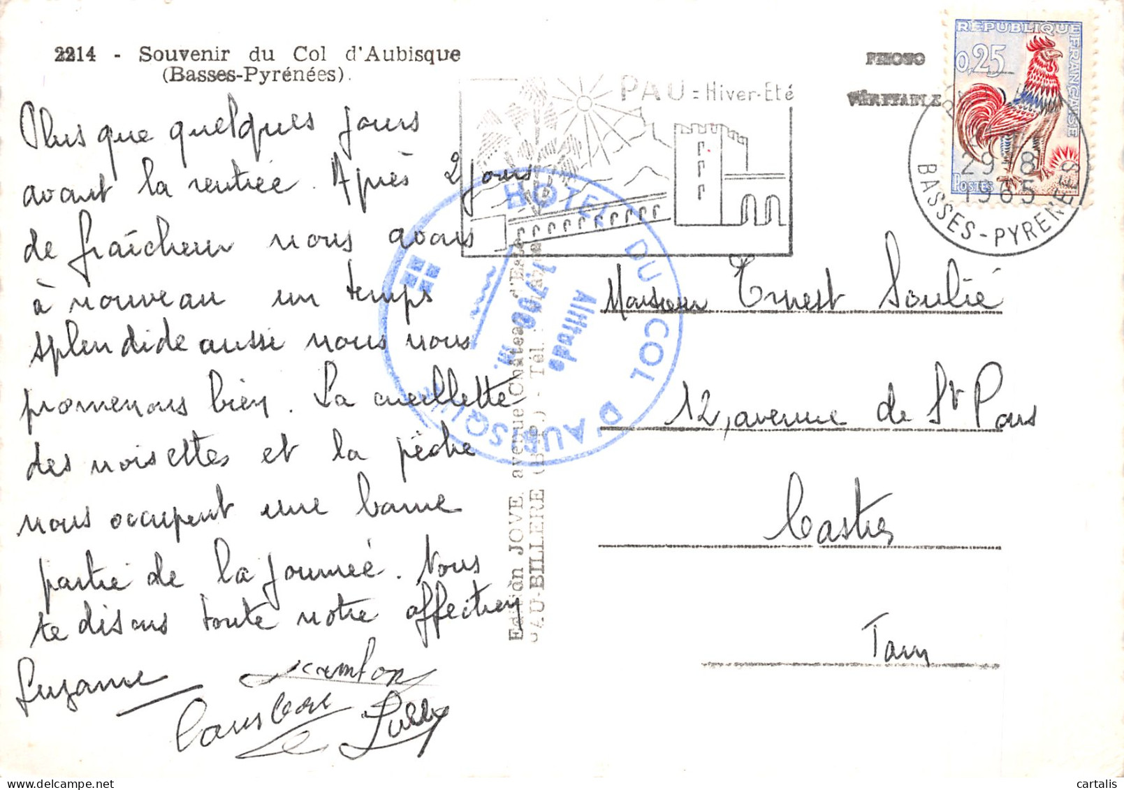 64-LE COL D AUBISQUE-N°4213-B/0235 - Andere & Zonder Classificatie